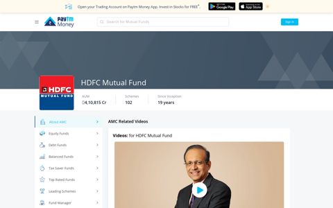 HDFC Mutual Fund - Schemes, NAV, HDFC MF Performance ...