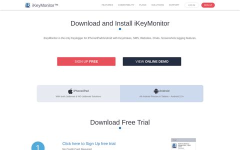Download iKeyMonitor Keylogger for iPhone, iPad and Android