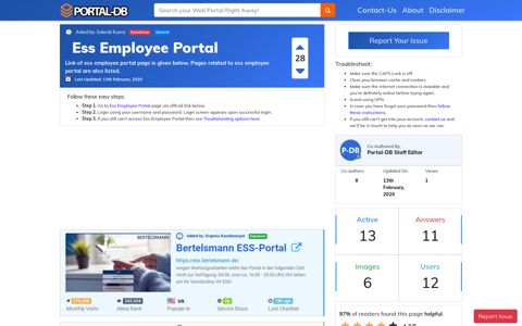 Ess Employee Portal