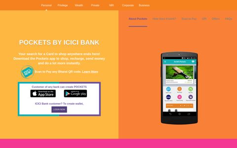 Pockets - Bank Wallet - Digital Wallet App - ICICI Bank