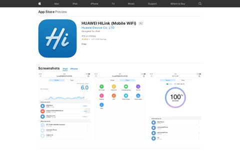 ‎HUAWEI HiLink (Mobile WiFi) on the App Store
