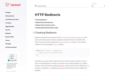 HTTP Redirects - Laravel - The PHP Framework For Web ...