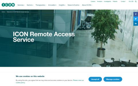Welcome to ICON Remote Access Services - ICON plc
