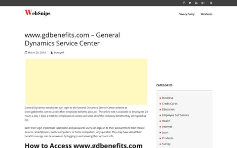 www.gdbenefits.com - General Dynamics Service Center