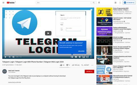 Telegram Web Login 2020 - YouTube