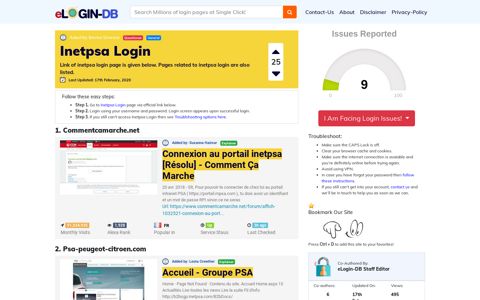 Inetpsa Login - A database full of login pages from all over the ...