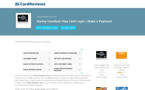 Harley Davidson Visa Card Login | Make a Payment
