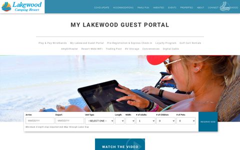 My Lakewood Guest Portal - Lakewood Camping Resort ...