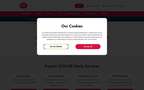 GOV.UK Verify | Post Office