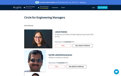 Circle for Engineering Managers | Plato - PlatoHQ