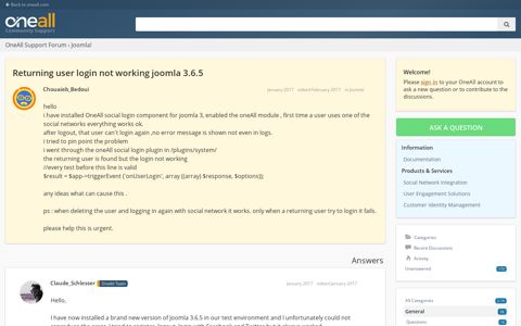 returning user login not working joomla 3.6.5 · Joomla ...