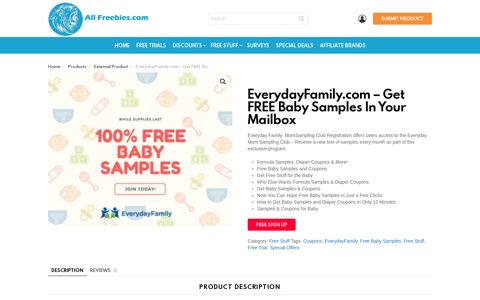 EverydayFamily.com - Get FREE Baby Samples In Your Mailbox