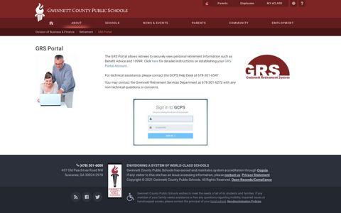 GRS Portal | GCPS