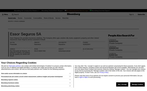 Essor Seguros SA - Company Profile and News - Bloomberg ...