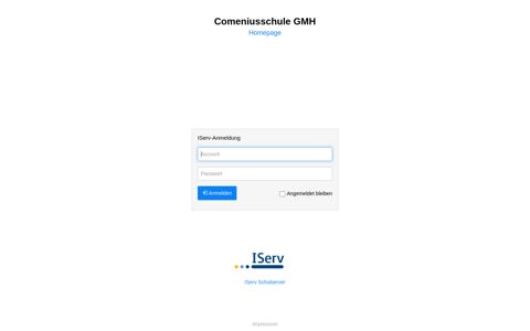 IServ - comenius-gmh.de: Anmelden