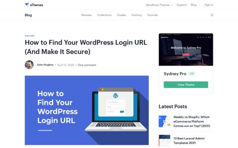 How to Find Your WordPress Login URL (And Make It Secure ...