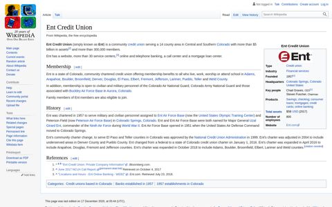 Ent Credit Union - Wikipedia
