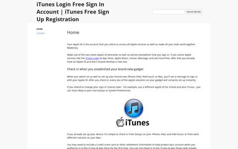 iTunes Login Free Sign In Account | iTunes Free Sign Up ...