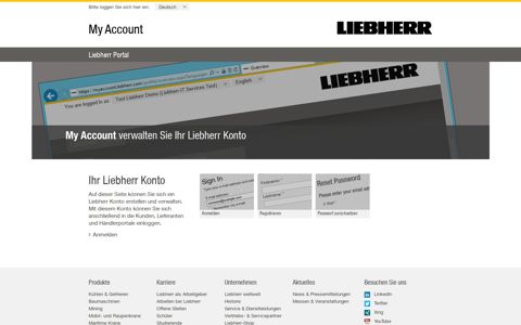 My Account - Liebherr