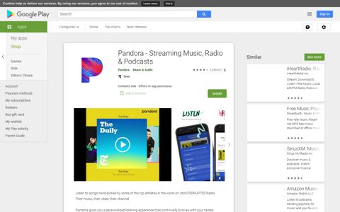 Pandora - Streaming Music, Radio & Podcasts - Apps on ...
