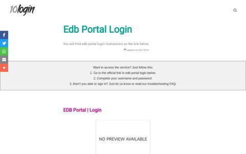 ▷ Edb Portal Login - 10Login.net