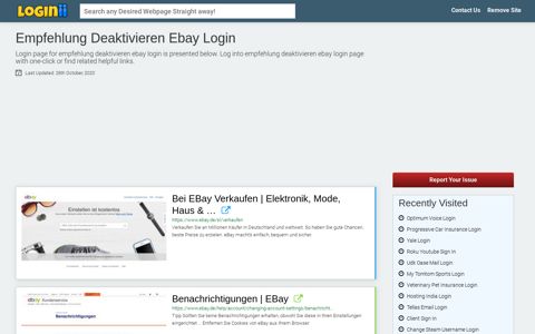 Empfehlung Deaktivieren Ebay Login | Accedi Empfehlung ...