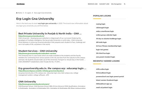 Erp Login Gna University ❤️ One Click Access