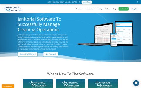 Janitorial Manager: Janitorial Software for the Cleaning Industry