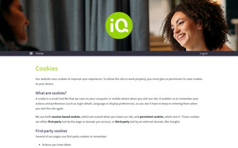 Cookies - iQ Student Portal - iQ Student Accommodation