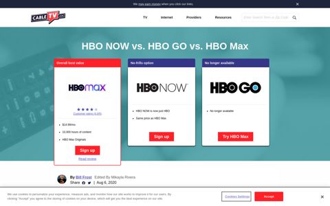 HBO NOW vs. HBO GO vs. HBO Max | CableTV.com