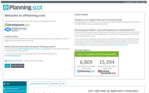 Getting Started on ePlanning Scotland