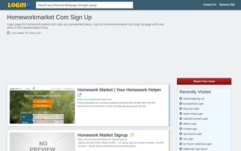 Homeworkmarket Com Sign Up - Loginii.com