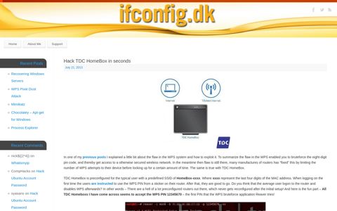 Hack TDC HomeBox in seconds - ifconfig.dk