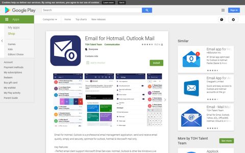 Email for Hotmail, Outlook Mail - Apps on Google Play