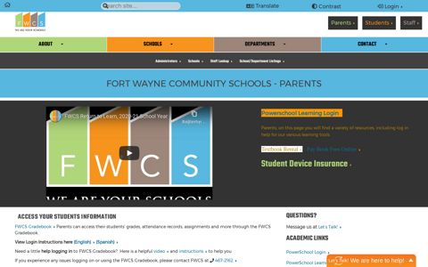 Parents - Fort Wayne Community Schools