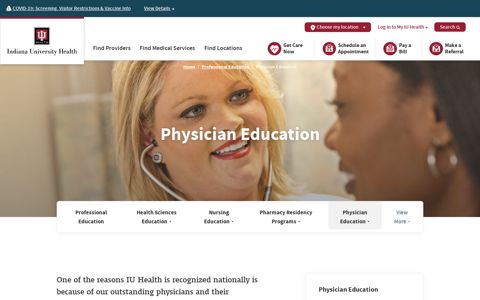 Physician Education | IU Health