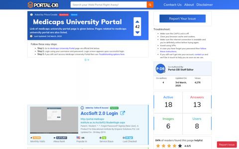 Medicaps University Portal