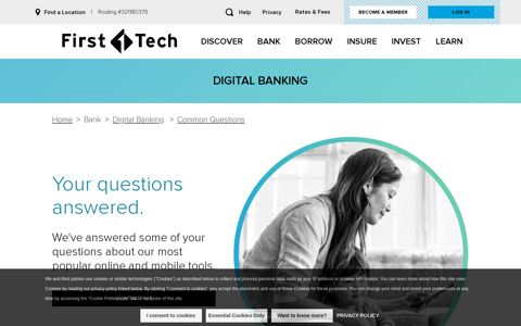Common Questions About First Tech Online Banking