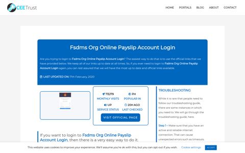 Fsdms Org Online Payslip Account Login - Find Official Portal