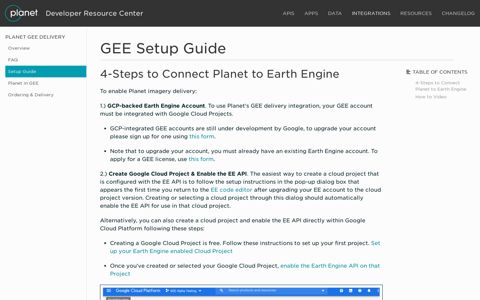 GEE Setup Guide - Planet Developer Center - Planet Labs