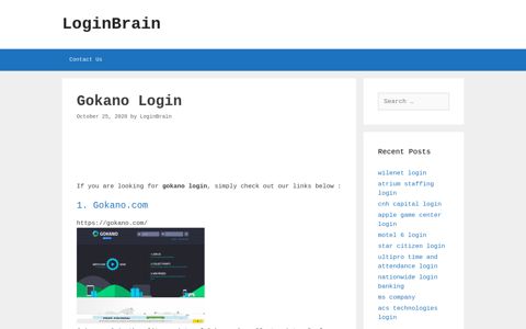 gokano login - LoginBrain
