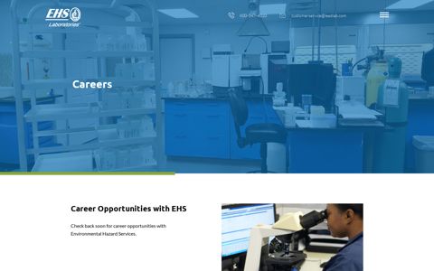 Environmental Science Job Openings | EHS Laboratories