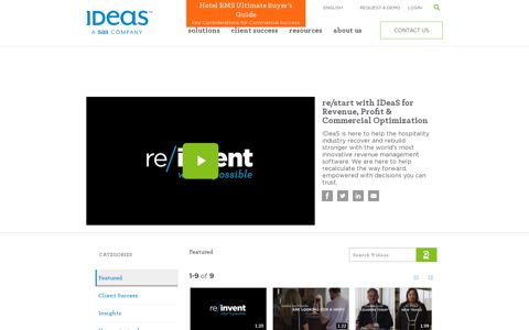 IDeaS Video Portal - IDeaS Revenue Solutions