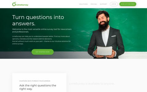 Home page - LimeSurvey - Easy online survey tool