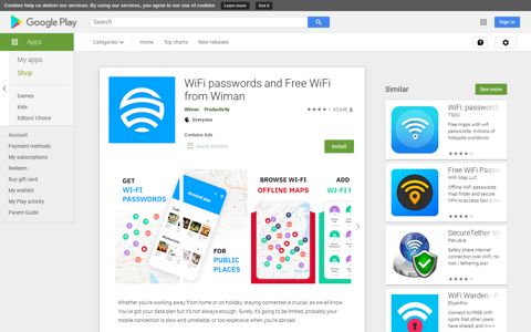 WiFi passwords and Free WiFi from Wiman - Apps on Google ...
