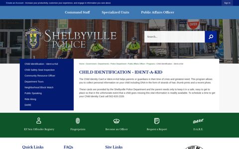Child Identification - Ident-a-Kid | Shelbyville, KY