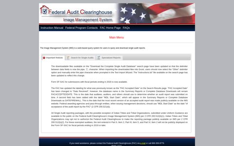 Federal Audit Clearinghouse