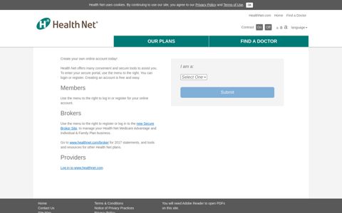 Login - Health Net Medicare Plans