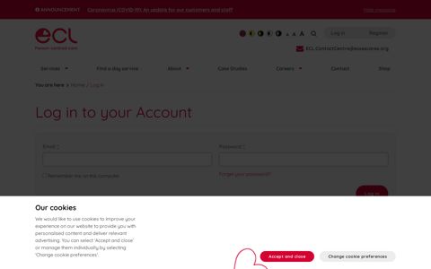 Log in to your Account | ECL