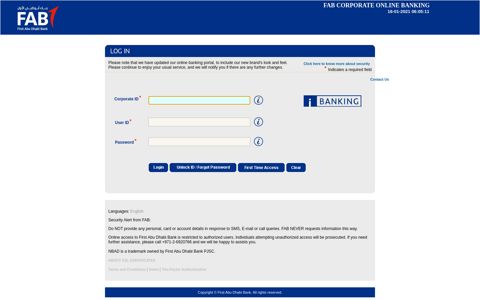 fab corporate online banking - First Abu Dhabi Bank